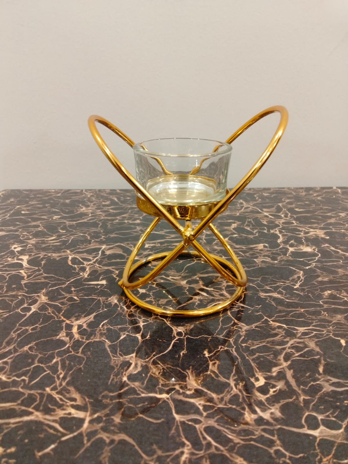 Modern Black Candle Holder – Decorative Metal Candle Stand for Living Room, Dining Table & Home Décor