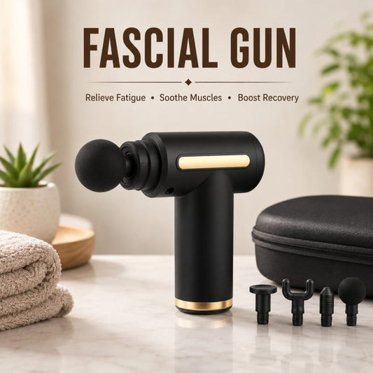 5-in-1 Electric Massage Gun | 6 Speed Deep Tissue Massager | 4 Massage Heads | Full Body Pain Relief