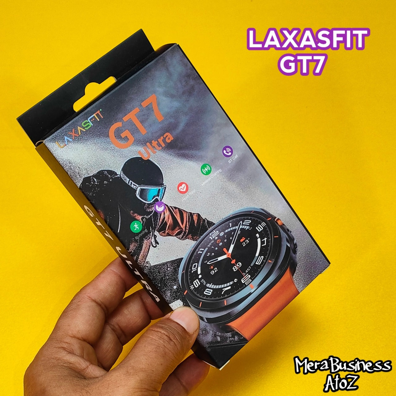 GT7 Bluetooth Calling Smart Watch | 1.45" HD Display | Heart Rate Monitor | Fitness Tracker | Long Battery Backup