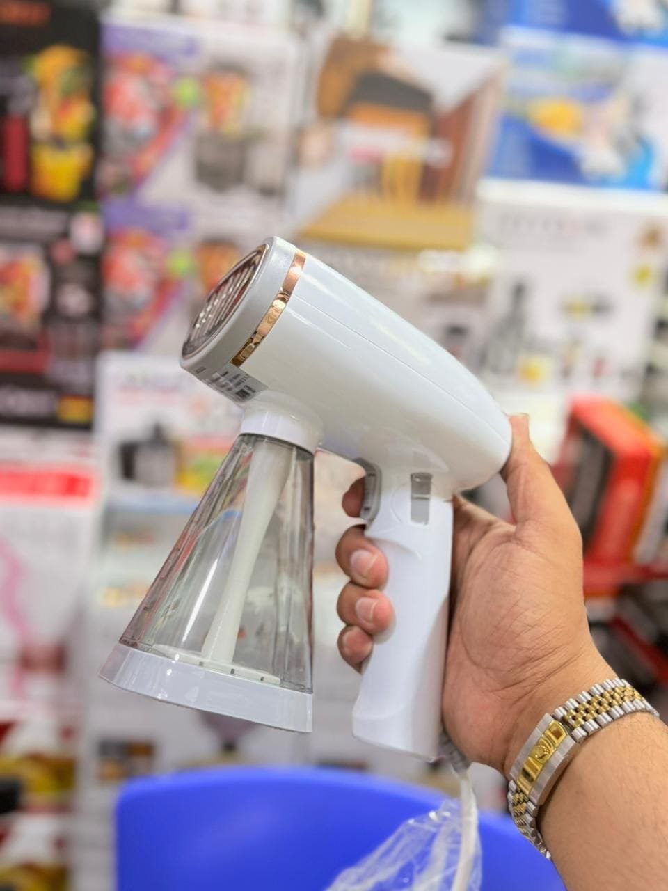 RAF Garment Steamer Iron 240ML | Compact Foldable Fabric Steam Iron for Wrinkle Removal - Image 2