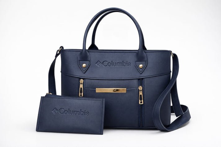 Luxe Signature Women's 2-Piece Handbag Set – Elegant Black Tote & Matching Bag - Image 3