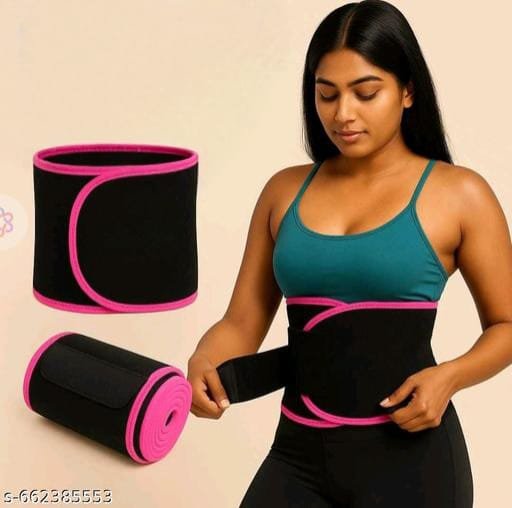 Premium Waist Trimmer Belt – Adjustable Sweat Belt for Men & Women | Workout & Tummy Support | Free Size - Image 3