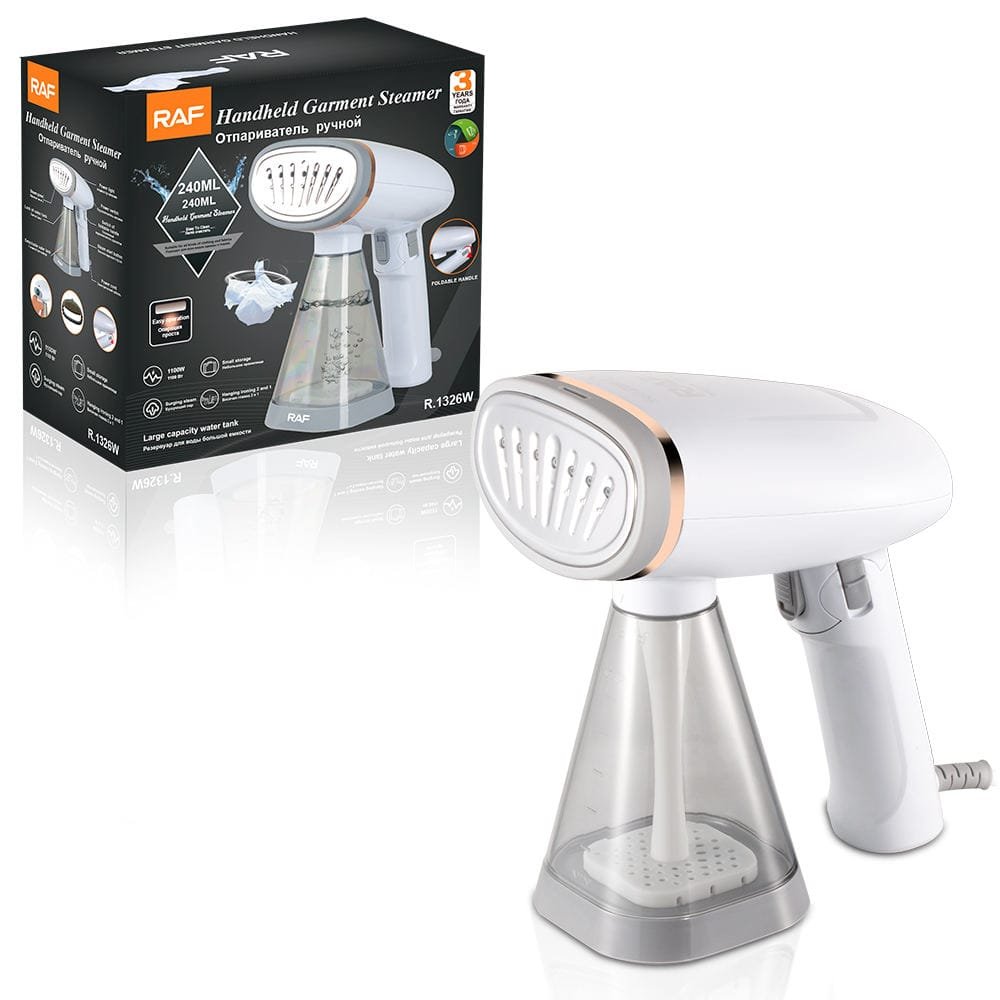 RAF Garment Steamer Iron 240ML | Compact Foldable Fabric Steam Iron for Wrinkle Removal - Image 3