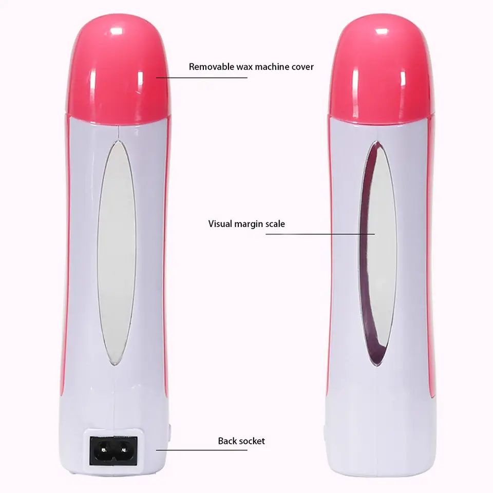 Depilatory Wax Heater Kit 3in1 | Roll-on Hair Removal Kit With Heater, Wax Refill & Strips | Roll On Wax Heater Kit 3-in-1 - Image 2