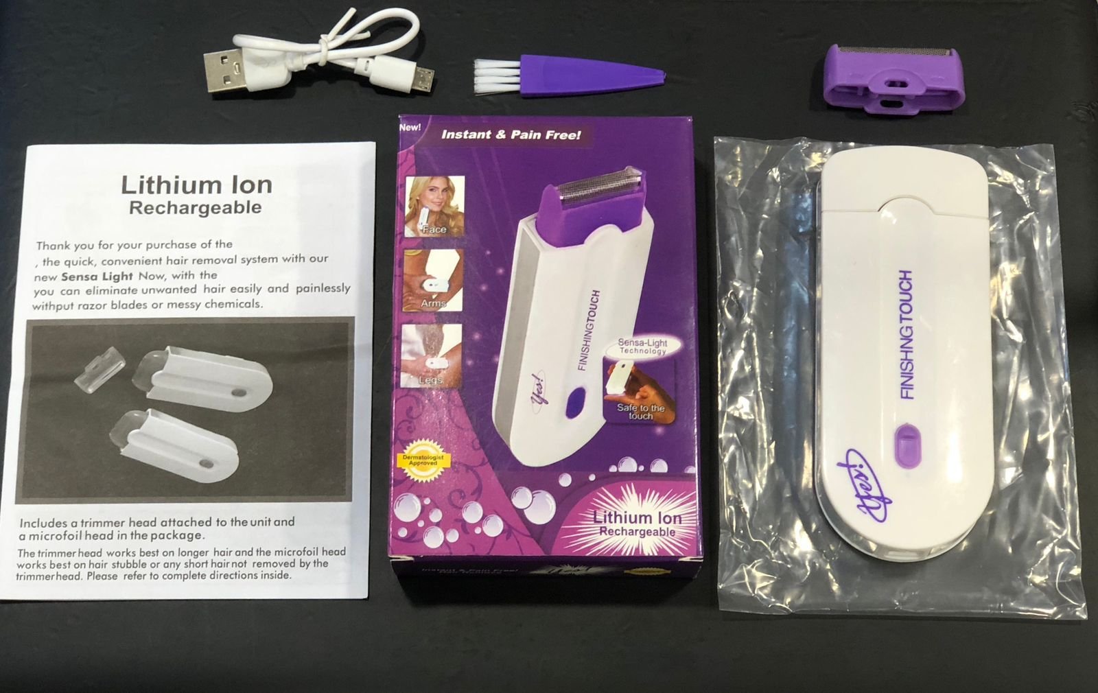 Rechargeable Yes Hair Remover Machine for Women – Finishing Touch Electric Hair Removal Tool for Smooth Skin - Image 4