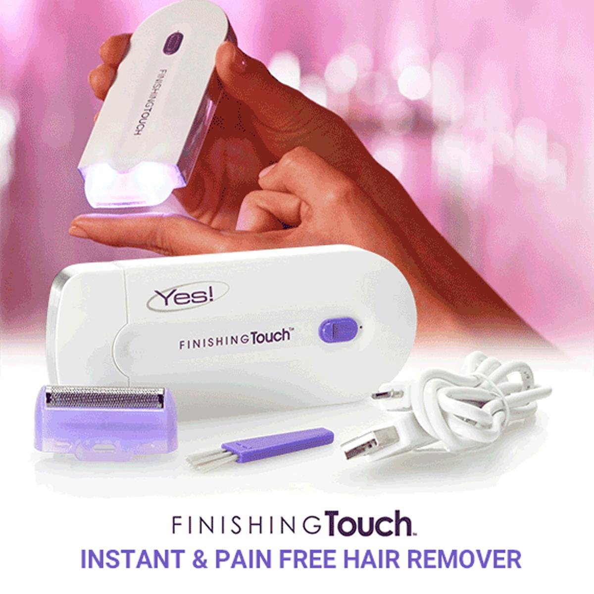 Rechargeable Yes Hair Remover Machine for Women – Finishing Touch Electric Hair Removal Tool for Smooth Skin - Image 3