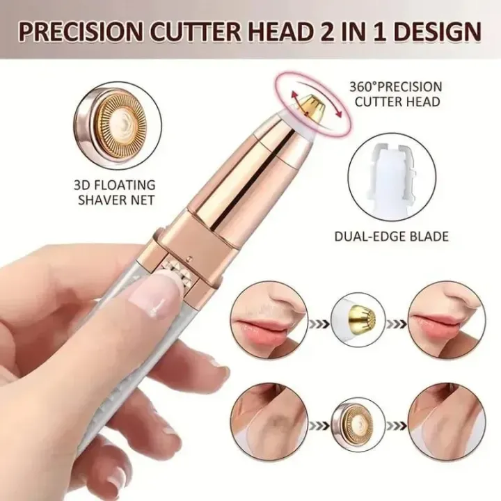 2 In 1 Blawless Facial & Eyebrow Hair Remover | Precision Trimmer For Smooth Skin - Image 5