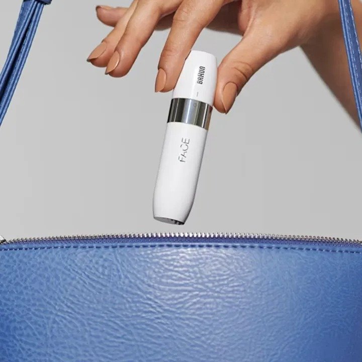Braun Face Mini Hair Remover FS1000 with Smartlight – Electric Facial Hair Remover for Women - Image 2