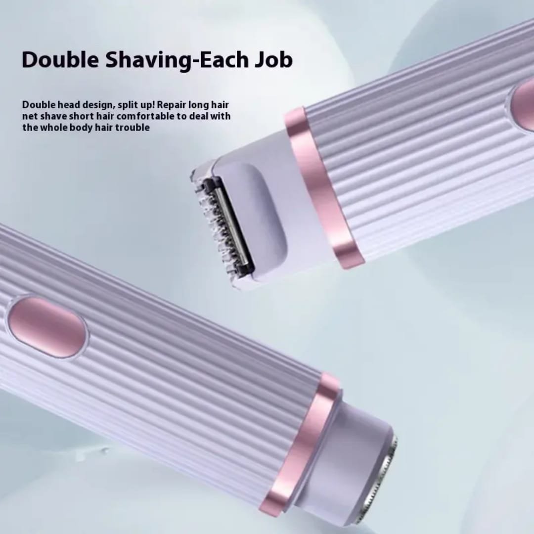 2-in-1 Women Body Hair Trimmer & Facial Hair Remover IPX7 Waterproof - Image 5