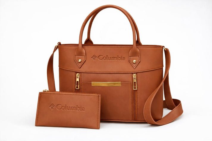 Luxe Signature Women's 2-Piece Handbag Set – Elegant Black Tote & Matching Bag - Image 4