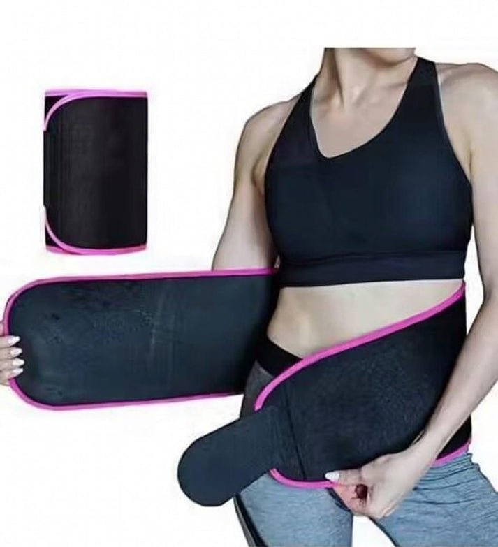 Premium Waist Trimmer Belt – Adjustable Sweat Belt for Men & Women | Workout & Tummy Support | Free Size - Image 4