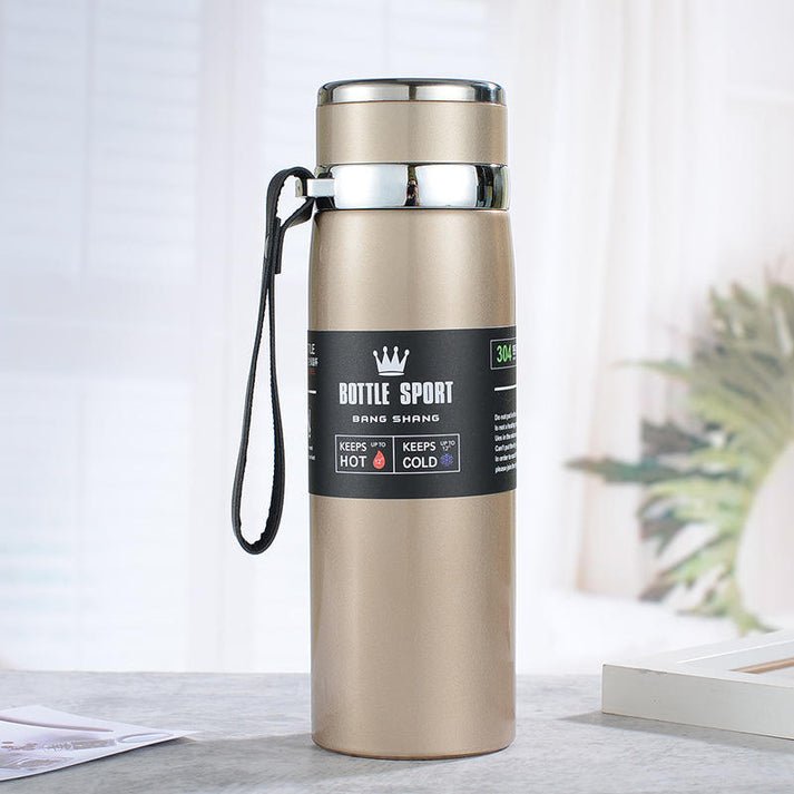 1L Stainless Steel Water Bottle | Vacuum Insulated Leakproof Flask - Image 4