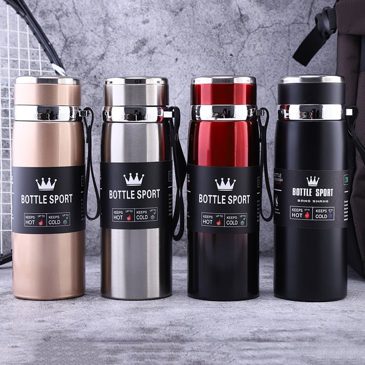 1L Stainless Steel Water Bottle | Vacuum Insulated Leakproof Flask - Image 5