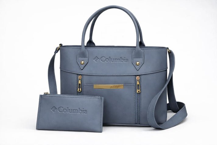 Luxe Signature Women's 2-Piece Handbag Set – Elegant Black Tote & Matching Bag - Image 5