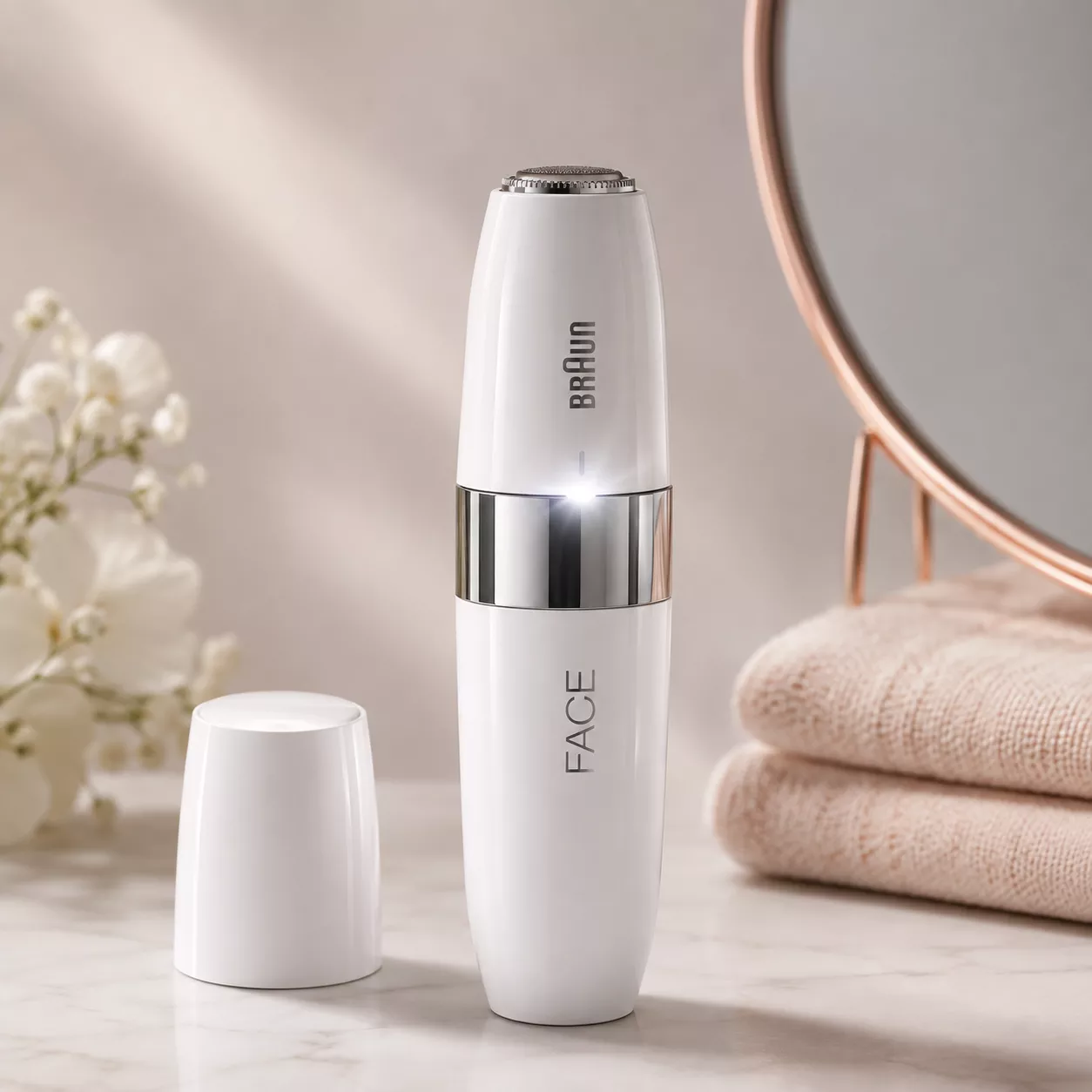 Braun Face Mini Hair Remover FS1000 for Women with Smart Light
