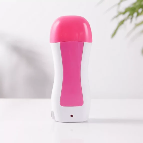Depilatory Wax Heater Kit 3in1 | Roll-on Hair Removal Kit With Heater, Wax Refill & Strips | Roll On Wax Heater Kit 3-in-1