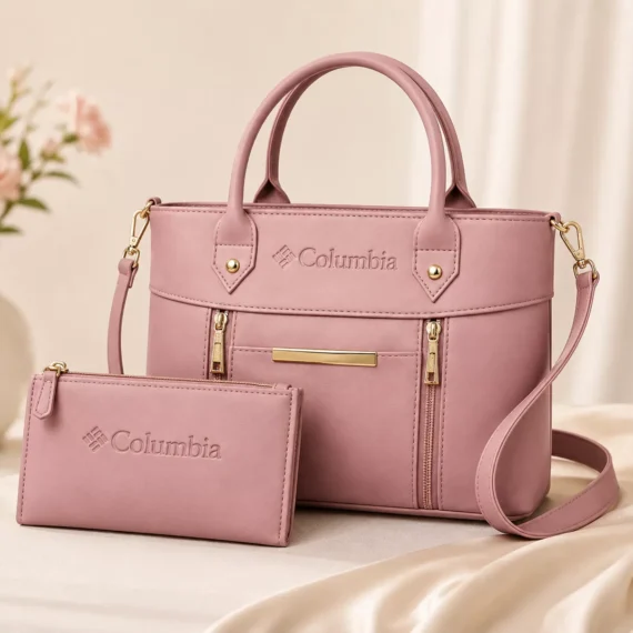 Luxe Signature Women's 2-Piece Handbag Set with Matching Wallet