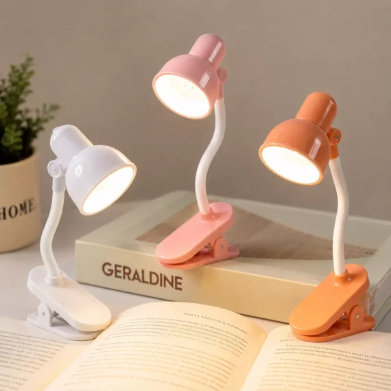 Portable LED Book Reading Light Flexible Clip-On Reading Lamp