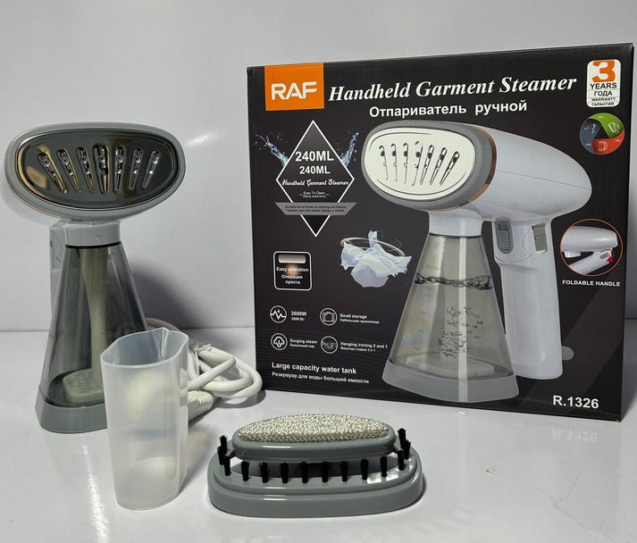 RAF Garment Steamer Iron 240ML | Compact Foldable Fabric Steam Iron for Wrinkle Removal