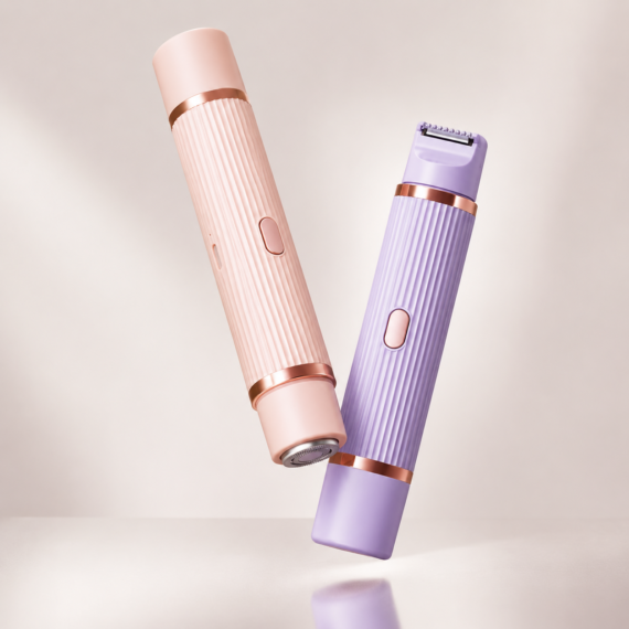 2-in-1 Women Body Hair Trimmer & Facial Hair Remover IPX7 Waterproof