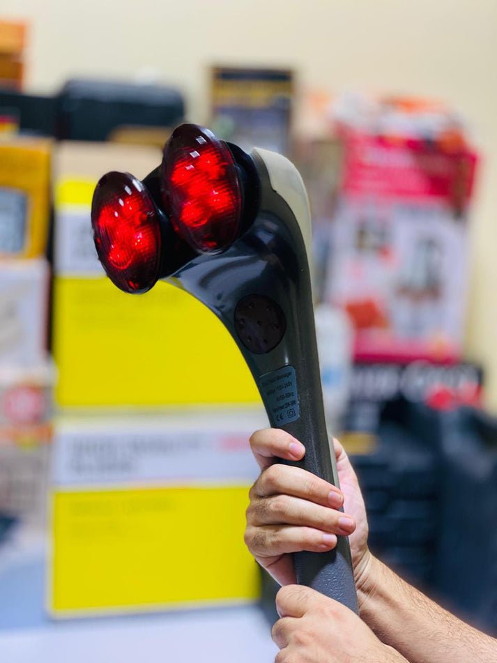 Portable Double Head Electric Massager | Infrared Heating Massage Device for Body Relaxation